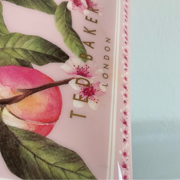 Ted Baker Pink Maecon Peach Blossom Floral Large Icon Tote - Picture 6 of 10